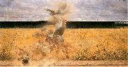 Jacek Malczewski In the cloud. Spain oil painting artist